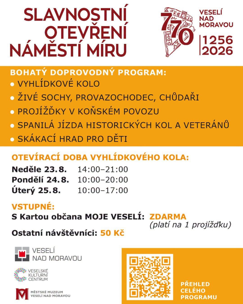 770 let Veselí nad Moravou