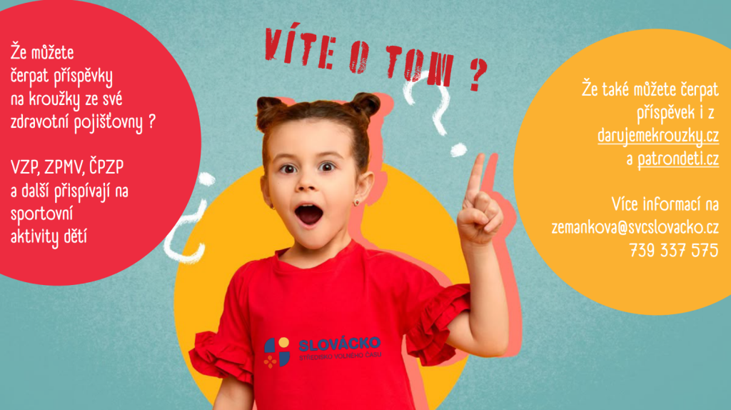 Můžete čerpat příspěvky třeba na darujemekrouzky.cz !