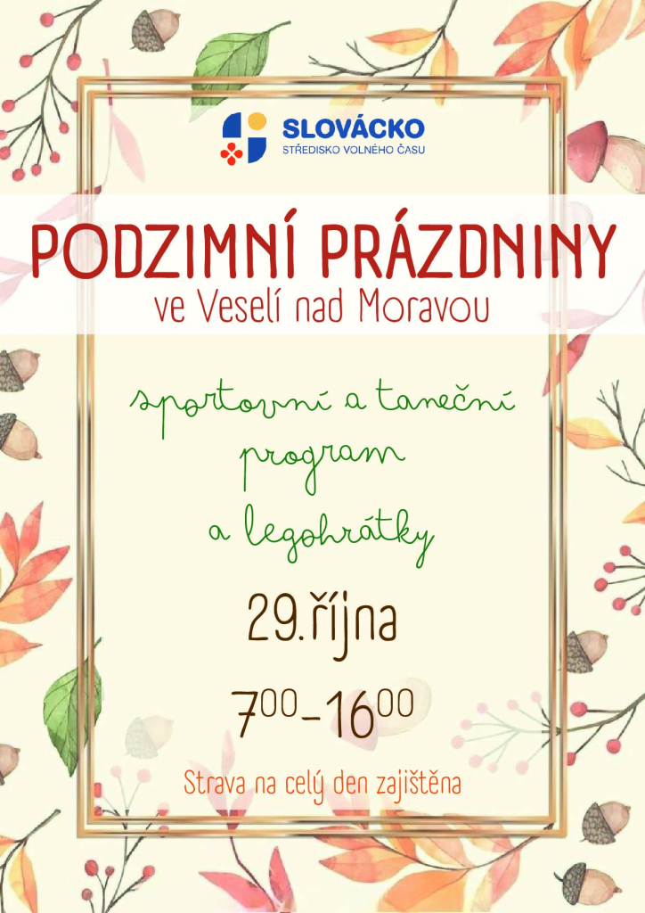 Podzimní prázdniny - SPORTOVNÍ A TANEČNÍ STŘEDA