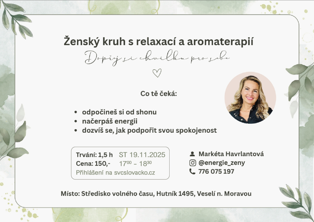 Ženský kruh s relaxací a aromaterapií